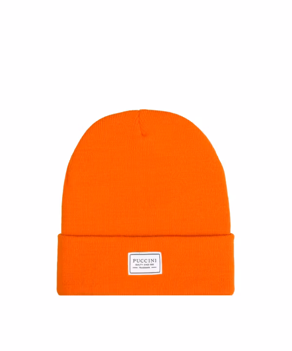 Pomarańczowa czapka beanie
