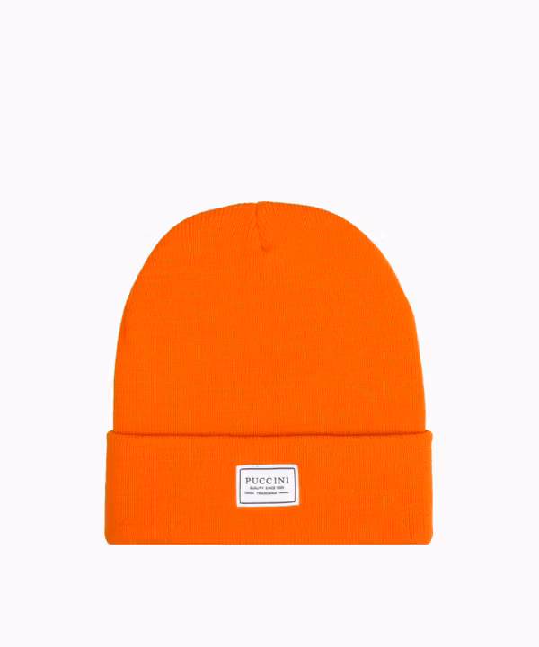 Pomarańczowa czapka beanie