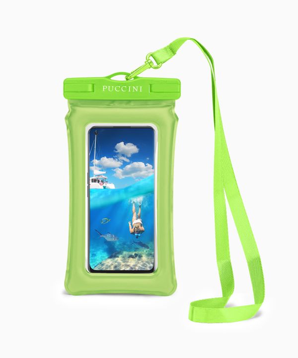 Etui na telefon wodoodporne zielone